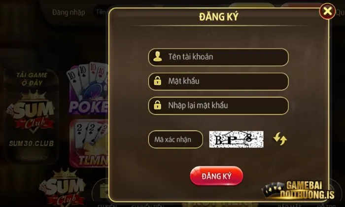 game bài đổi thưởng Sumclub Đăng ký tài khoản game