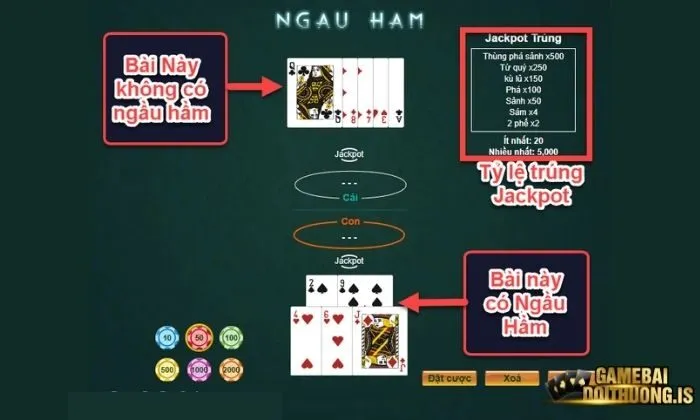 Ngầu Hầm Zowin Tụ bài thắng trong Ngầu Hầm